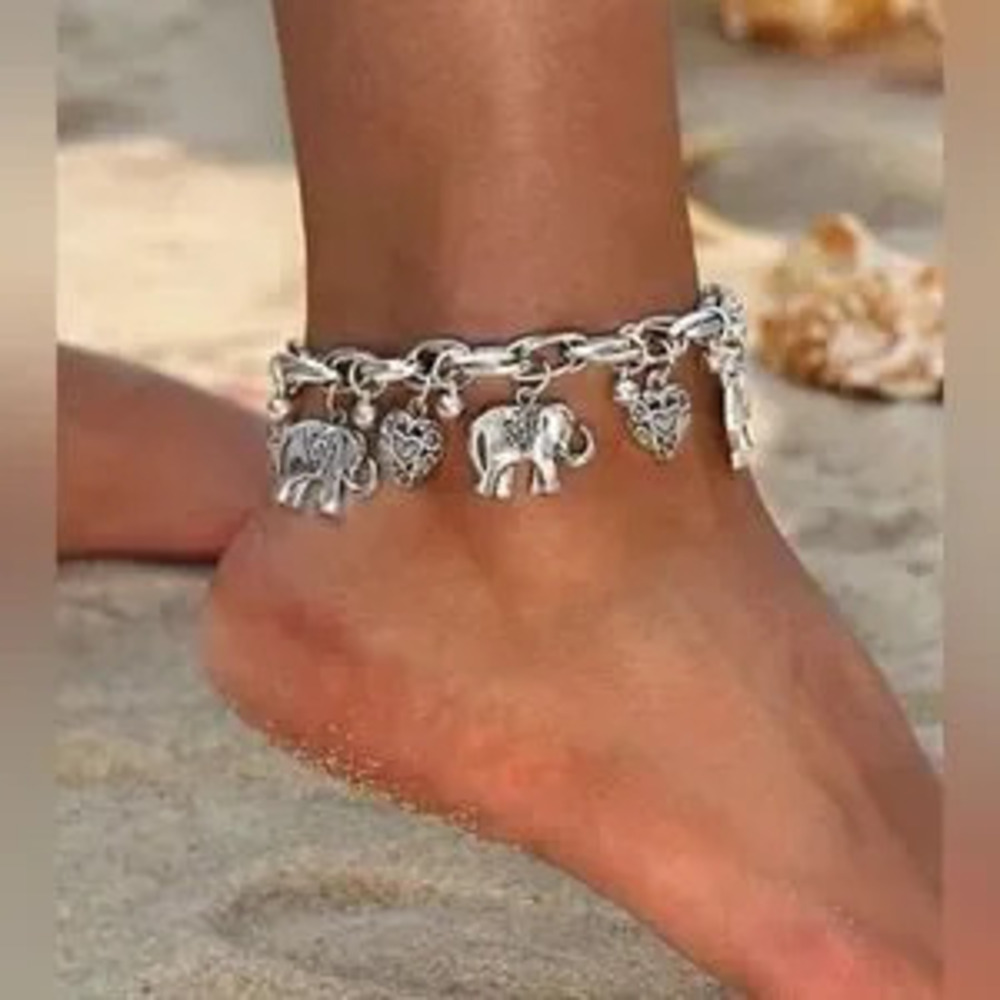 Boho elephant anklet N720